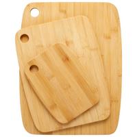Schneidebrett Jens aus Bambus, 3-teilig - Naturfarben, Konventionell, Holz - Zandiara