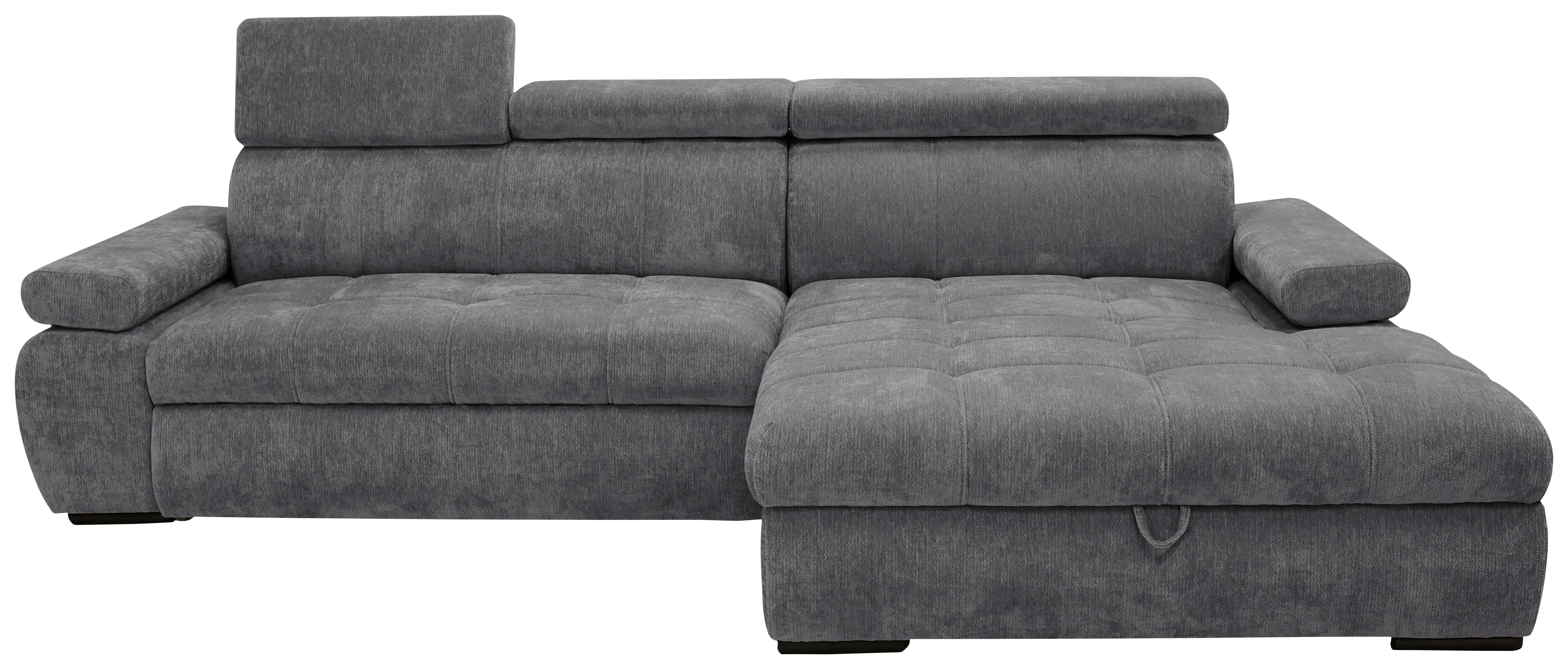 Coltar VEGAS - gri închis, Design, lemn/textil (294/173cm) - Modern Living