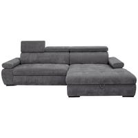 Coltar VEGAS - gri închis, Design, lemn/textil (294/173cm) - Modern Living