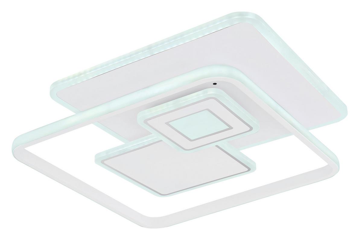 LED-DECKENLEUCHTE 48441-50SH RODERICK - Weiss/Opal, Konventionell, Kunststoff/Metall (50,3/50,3/6cm) - Globo