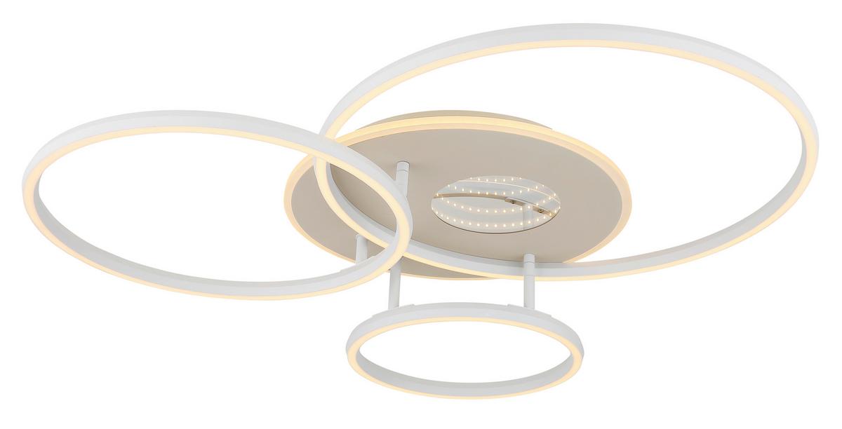 LAMPA SUFITOWA LED 48466B-40 INVERTINA - biały/kolor piaskowy, Design, tworzywo sztuczne/metal (80,7/70/13cm) - Globo