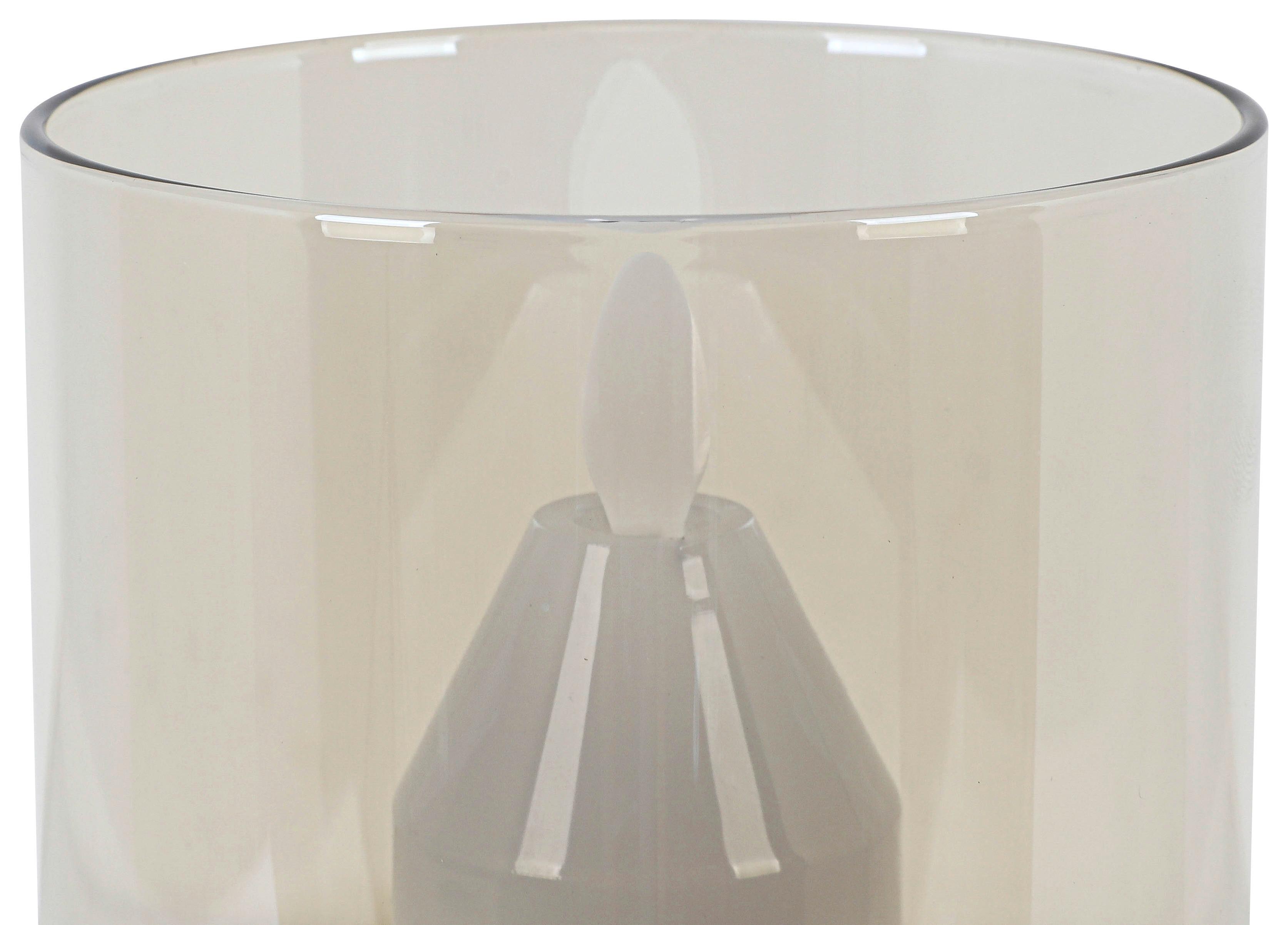 LED-DEKORATIONSLAMPA FLAMMI - vit/kromfärg, Modern, metall/glas (8,5/13cm) - Mömax