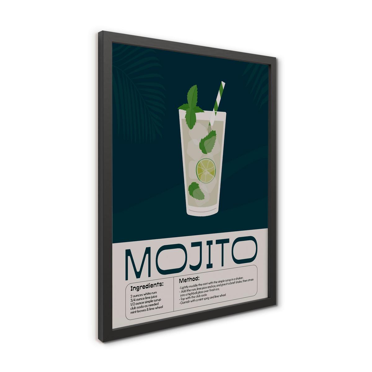 Slika Vous I - črna/večbarvno, papir/leseni material (30/40cm) - Mömax