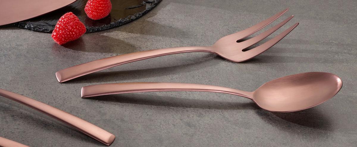 Besteckset Avelino Bronzefarben 68-teilig - Bronzefarben, Basics, Metall - Echtwerk