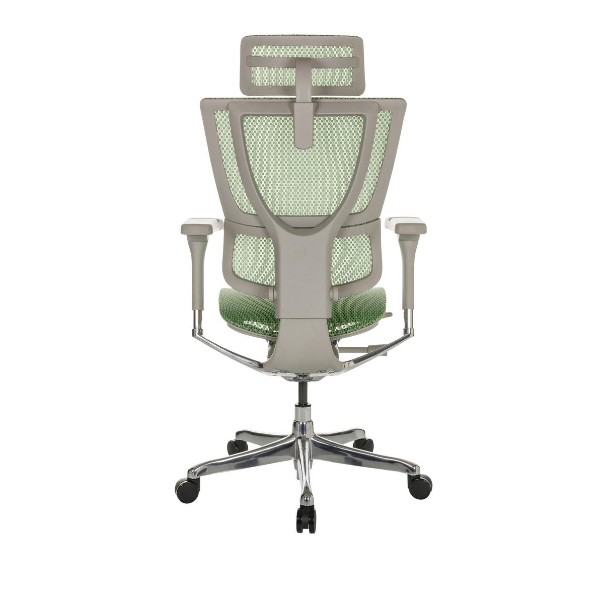 Pisarniški Stol Ergohuman Slim I G, Zelena - srebrne barve/zelena, Basics, kovina/umetna masa (69/116-138/66cm) - MID.YOU
