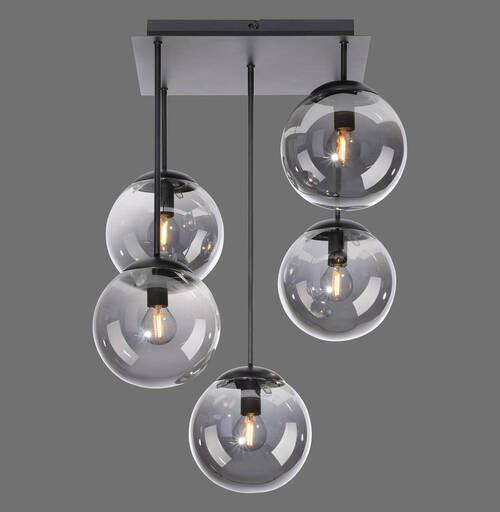 LAMPA SUFITOWA LED BIG WIDOW - czarny, Modern, tworzywo sztuczne/metal (39/39/58,5cm)
