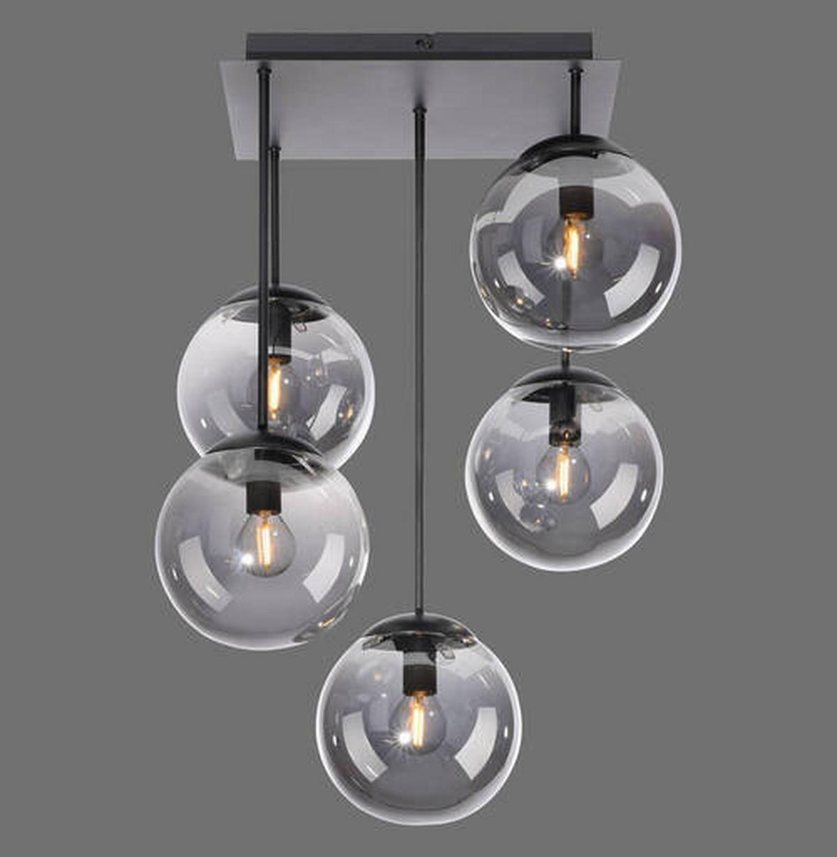LAMPA SUFITOWA LED BIG WIDOW - czarny, Modern, tworzywo sztuczne/metal (39/39/58,5cm)