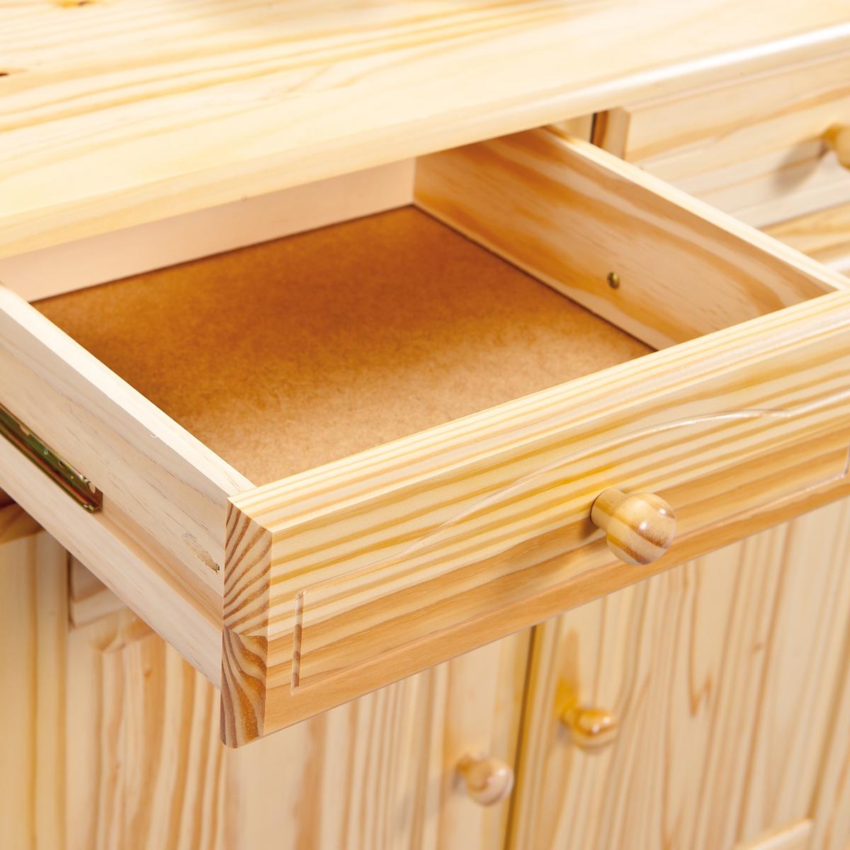 Rustikalna Kredenca Toscana, Les Bora - barve bora, Trendi, les (130/198/43cm) - MID.YOU