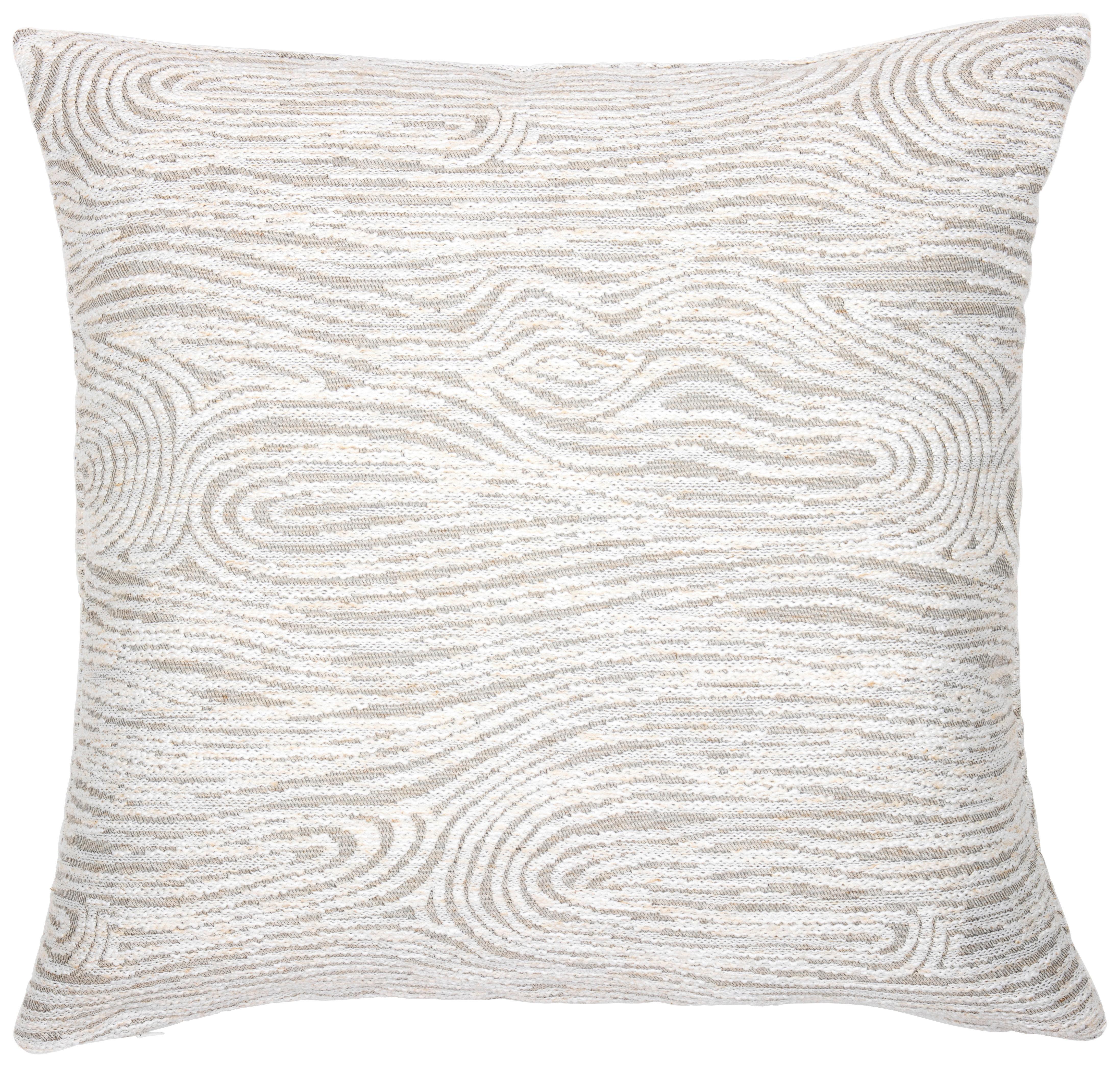 Kissenhülle Weave Perlmutt ca. 40x40cm - Perlmutt, Textil (40/40cm)