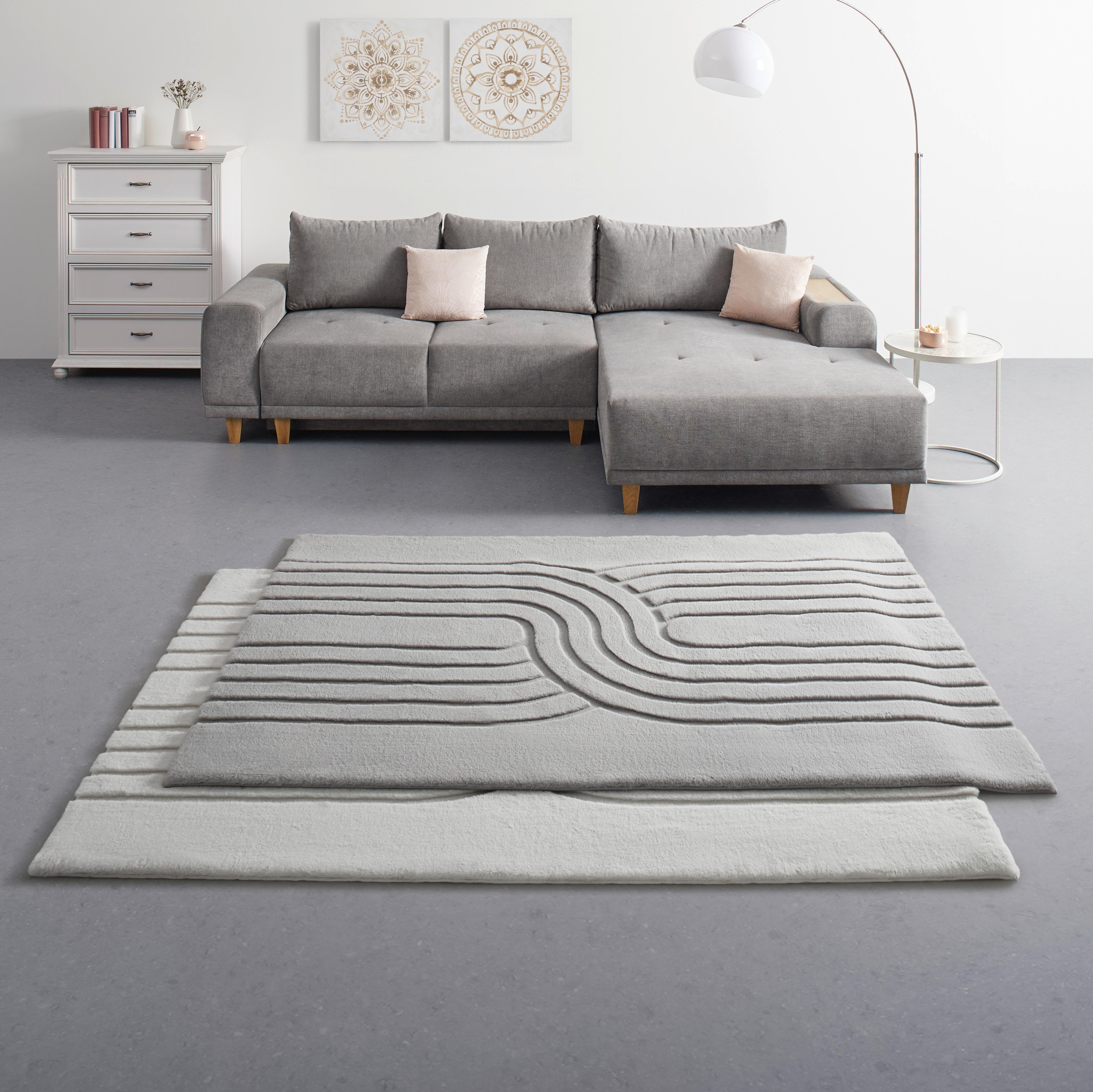 Kunstfell Fadime 3 Creme ca. 160x230cm - Creme, Modern, Textil (160/230cm) - Mömax