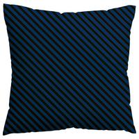Kissenbezug Woven Satin Schwarz/Dunkelblau ca. 40x40cm - Schwarz/Dunkelblau, Basics, Textil (40/40cm) - Schlafgut