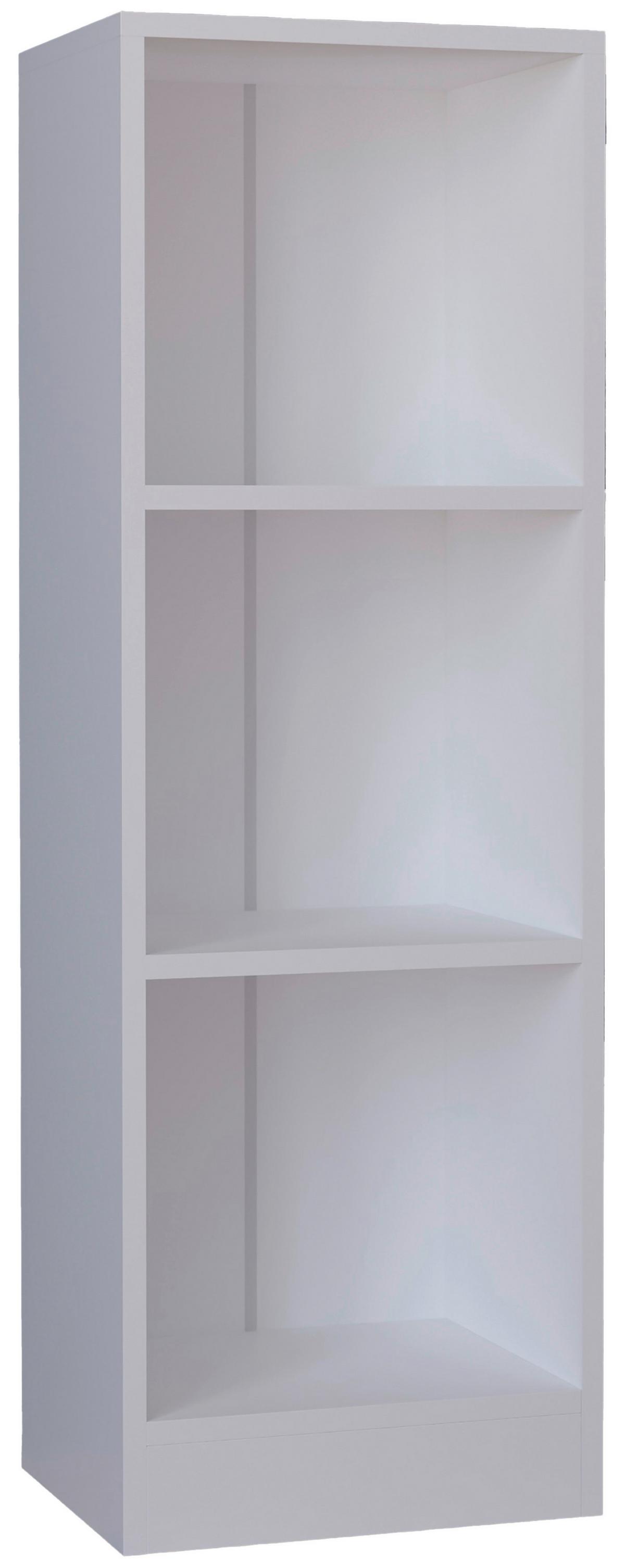 Regal Dilos, Bela - bela, Moderno, leseni material (38/114/30cm) - MID.YOU