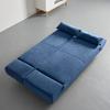 BÄDDSOFFA FUNKY - blå/naturfärgad, Modern, trä/textil (183/73/79cm) - Bessagi Home