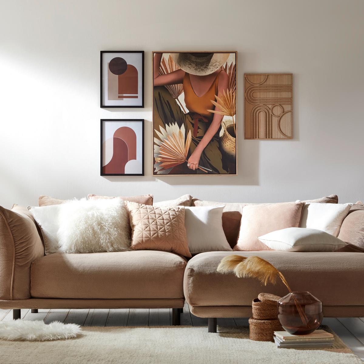 Bild Image ca. 30x40cm - Dunkelbraun/Beige, Holzwerkstoff/Papier (30/40cm) - Modern Living