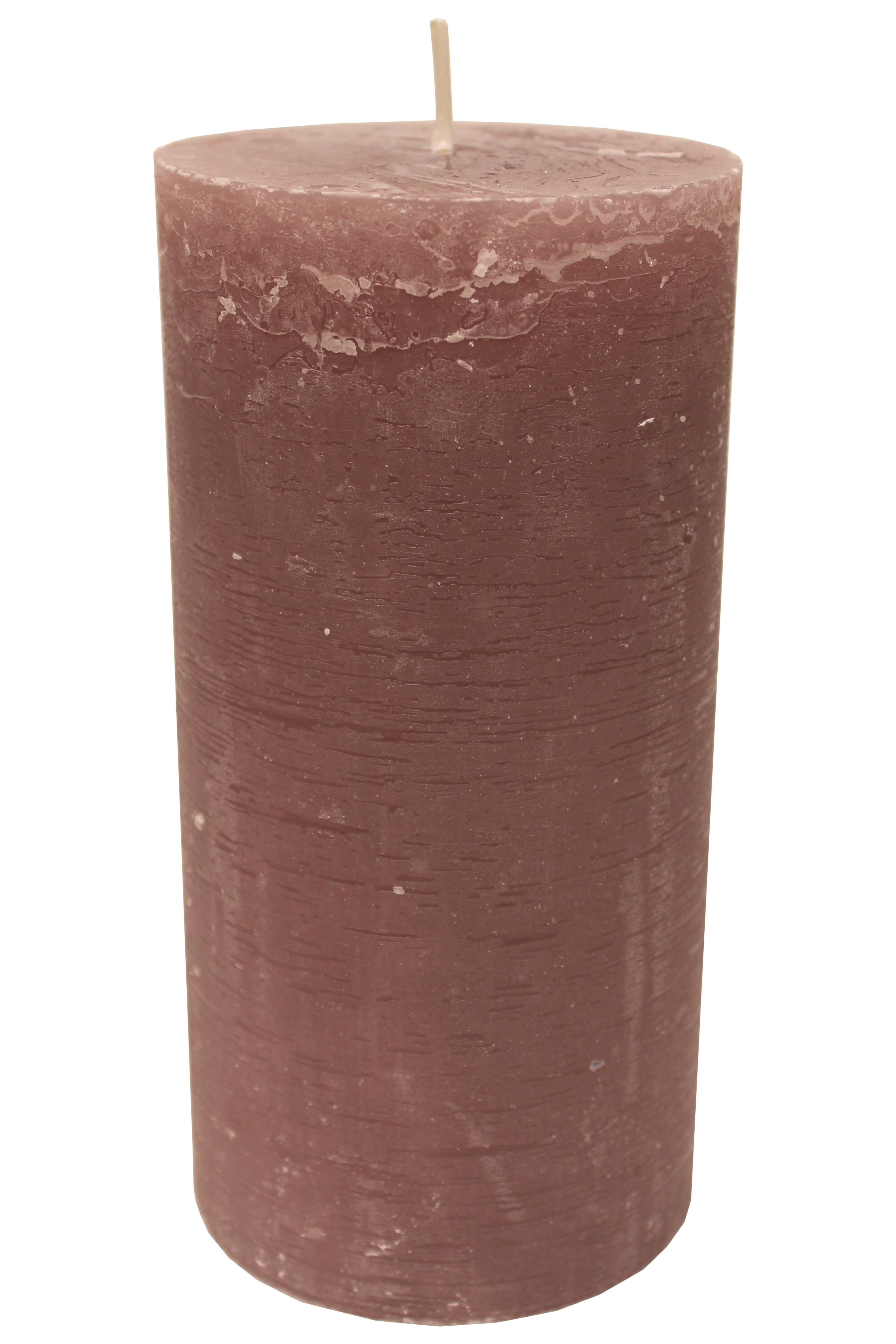 Stumpenkerze Ruth diverse Farben - Sandfarben/Pastellblau, MODERN (10/20cm) - Premium Living