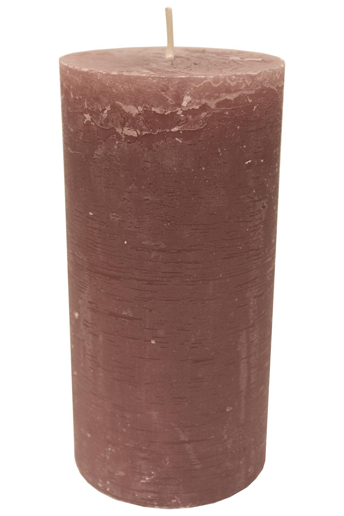 Stumpenkerze Ruth diverse Farben - Sandfarben/Pastellblau, MODERN (10/20cm) - Premium Living
