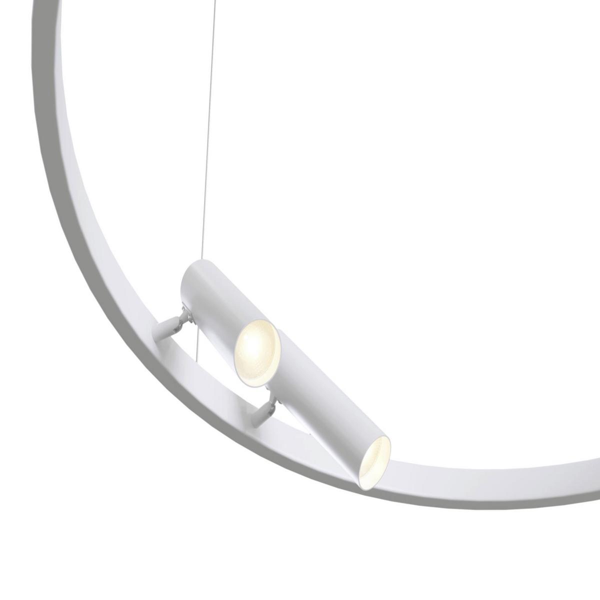 Pendelleuchte Satellite Weiß max. 42 Watt - Weiß, Basics, Metall (90/90/120cm) - MAYTONI