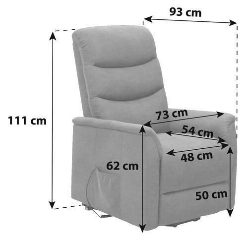 Tv-fotelj Aston, Relax Funkcija, Temno Siva - temno siva/črna, Moderno, kovina/tekstil (72,5/110,5/92,5cm) - Modern Living