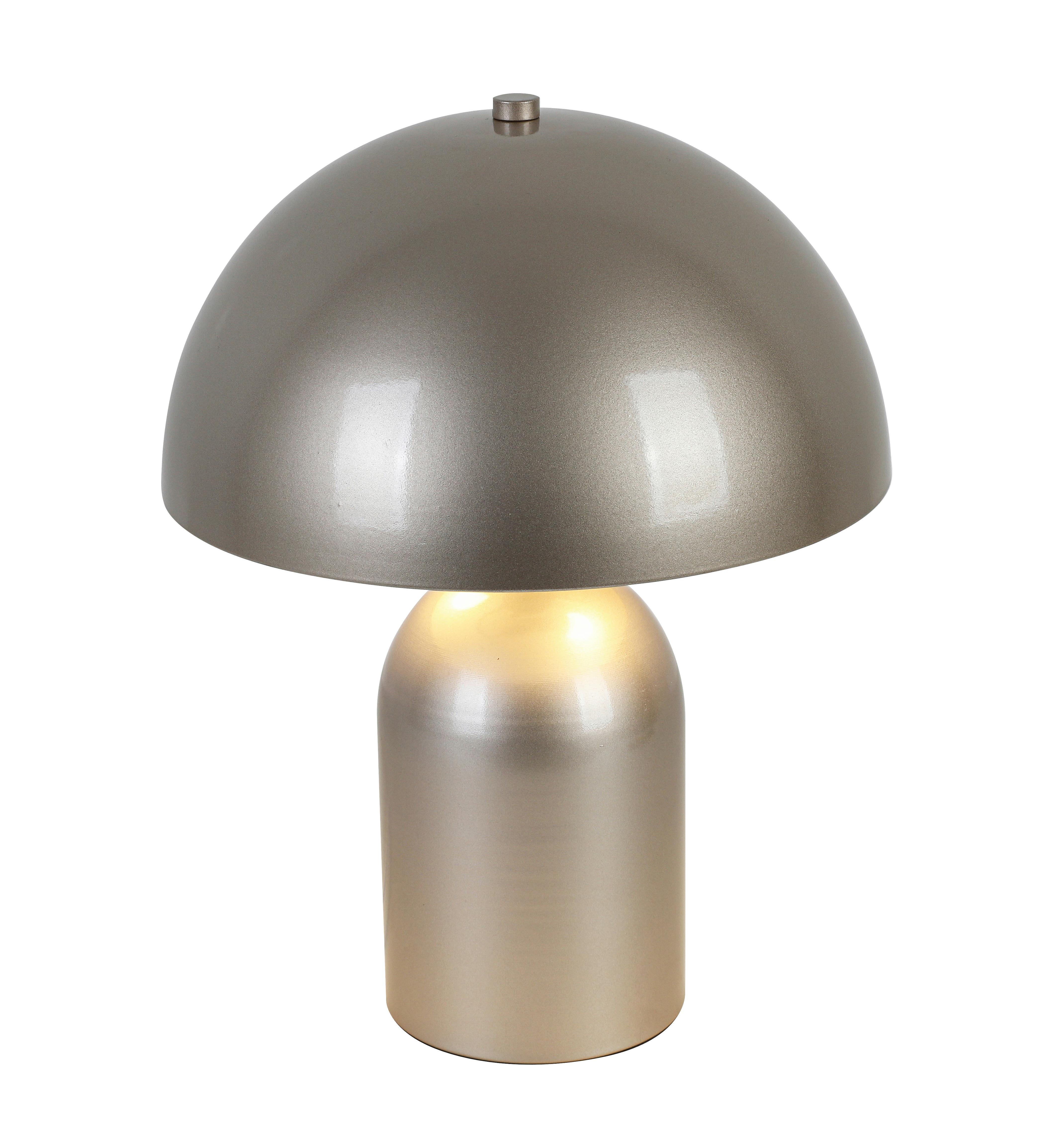Tischleuchte Cesar Champagnerfarben max. 25 Watt - Champagner, MODERN, Kunststoff/Metall (23/23/30cm) - Mömax