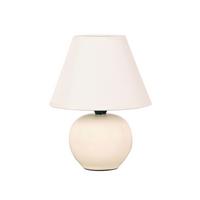 Tischleuchte Irma max. 40 Watt - Creme/Schwarz, ROMANTIK / LANDHAUS, Keramik/Kunststoff (18/25cm) - Mömax