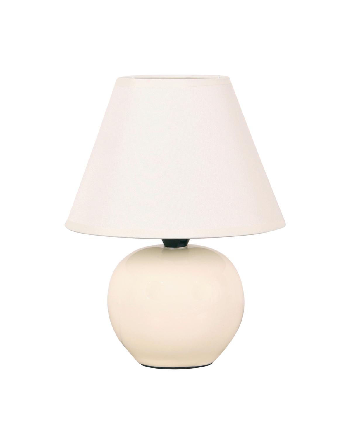 Tischleuchte Irma max. 40 Watt - Creme/Schwarz, ROMANTIK / LANDHAUS, Keramik/Kunststoff (18/25cm) - Mömax