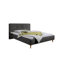 Polsterbett Slade Anthrazit ca. 100x200 cm - Anthrazit/Naturfarben, MODERN, Holz/Textil (100/200cm) - Livetastic