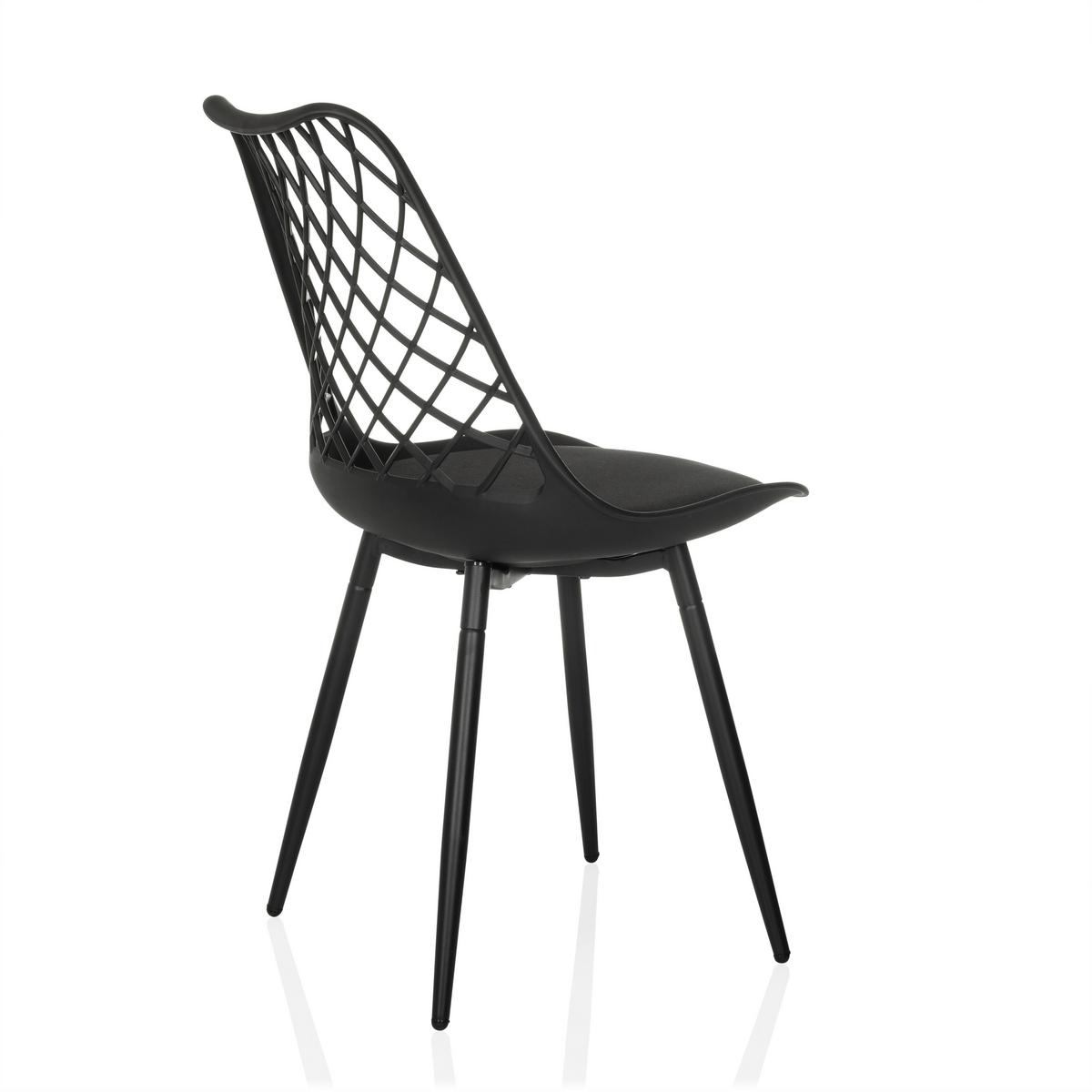 Vrtni Stol Begio S, Črna - črna, Moderno, kovina/umetna masa (48/83/57cm) - MID.YOU