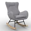 RELAXFÅTÖLJ EMILIO - grå/naturfärgad, Modern, metall/trä (68/92/87cm) - Bessagi Home