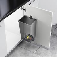 Abfallsammler 107601 Dunkelgrau - Dunkelgrau/Hellgrau, Kunststoff (22,6/32/29,5cm) - HKT