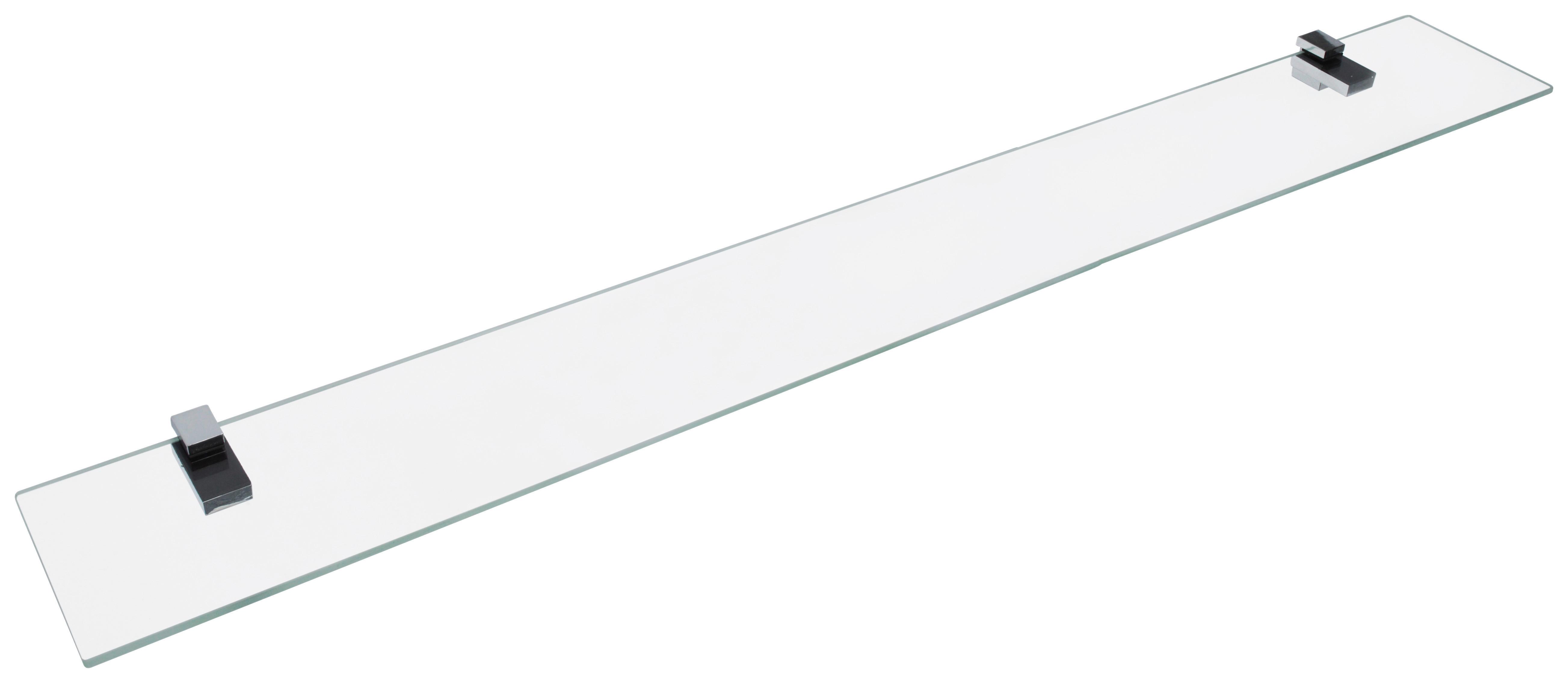 Glasablage Bath IV B:100cm Transparent - Transparent, Basics, Glas (100/12cm) - MID.YOU