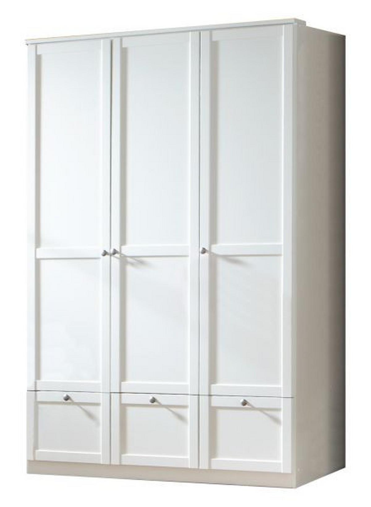 Ormar Za Odjeću Filou - bijela/boje nikla, Romantično / ladanjski, drvni materijal/metal (135/200/58cm) - Zandiara