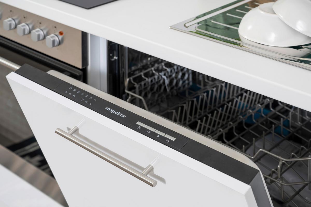 Kotna Kuhinja Respekta, Bela - barve nerjavečega jekla/bela, Konvencionalno, kovina/leseni material (290/200cm) - Respekta