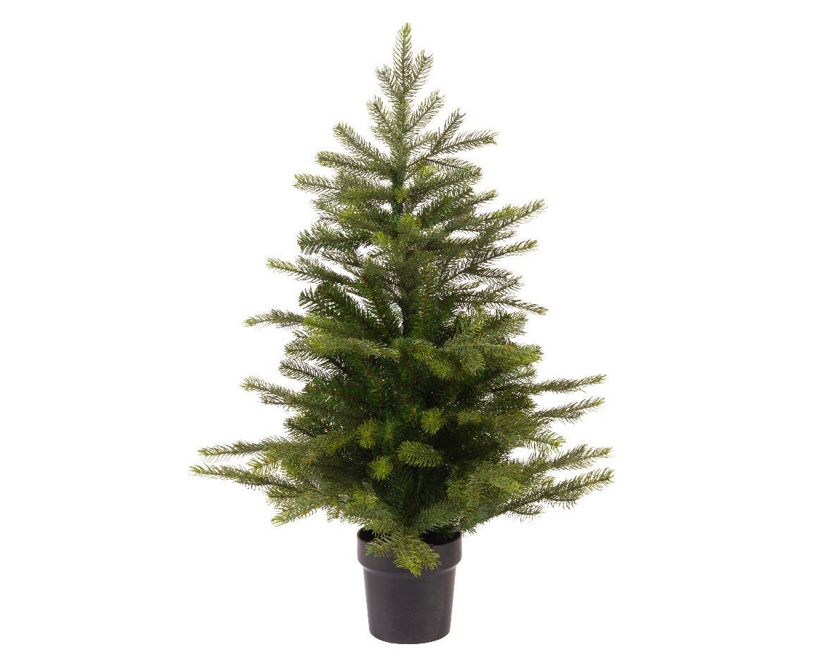 Brad de Crăciun Grandi - verde/negru, Konventionell, plastic/metal (51/75cm) - Modern Living