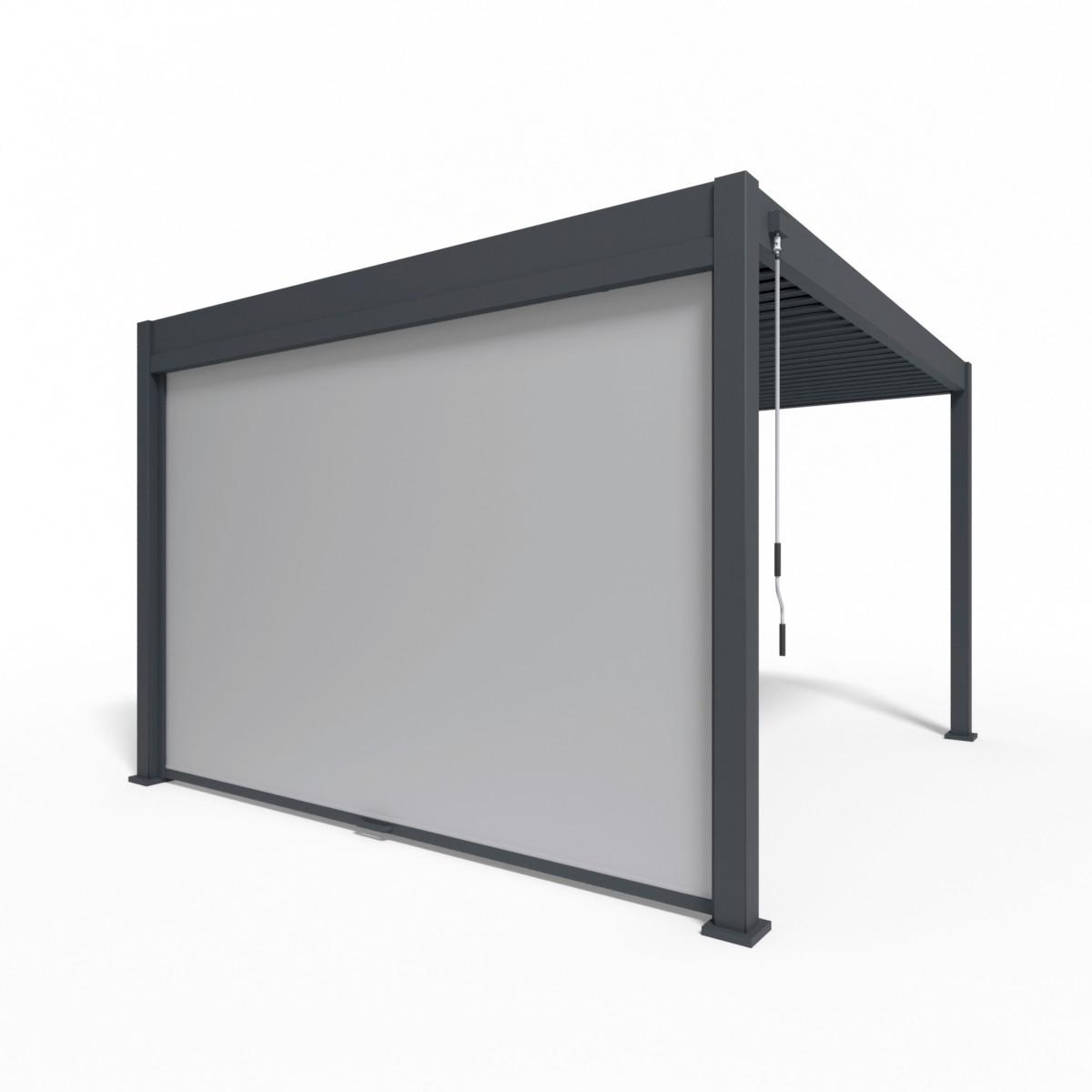 Rolo Za Pergolo Rollo, Antracit, 340cm - barve grafita, Basics, kovina/tekstil (339,9/236,5/9cm) - Gardenson