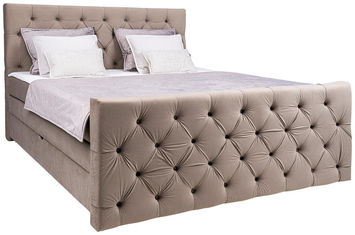 PAT BOXSPRING ELIO - bej, Romantik / Landhaus, textil (180cm) - James Wood