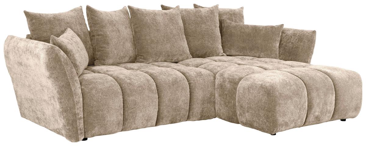 Kutna Garnitura Cammellio - crna/taupe, Moderno, tekstil (296/189cm) - Mömax