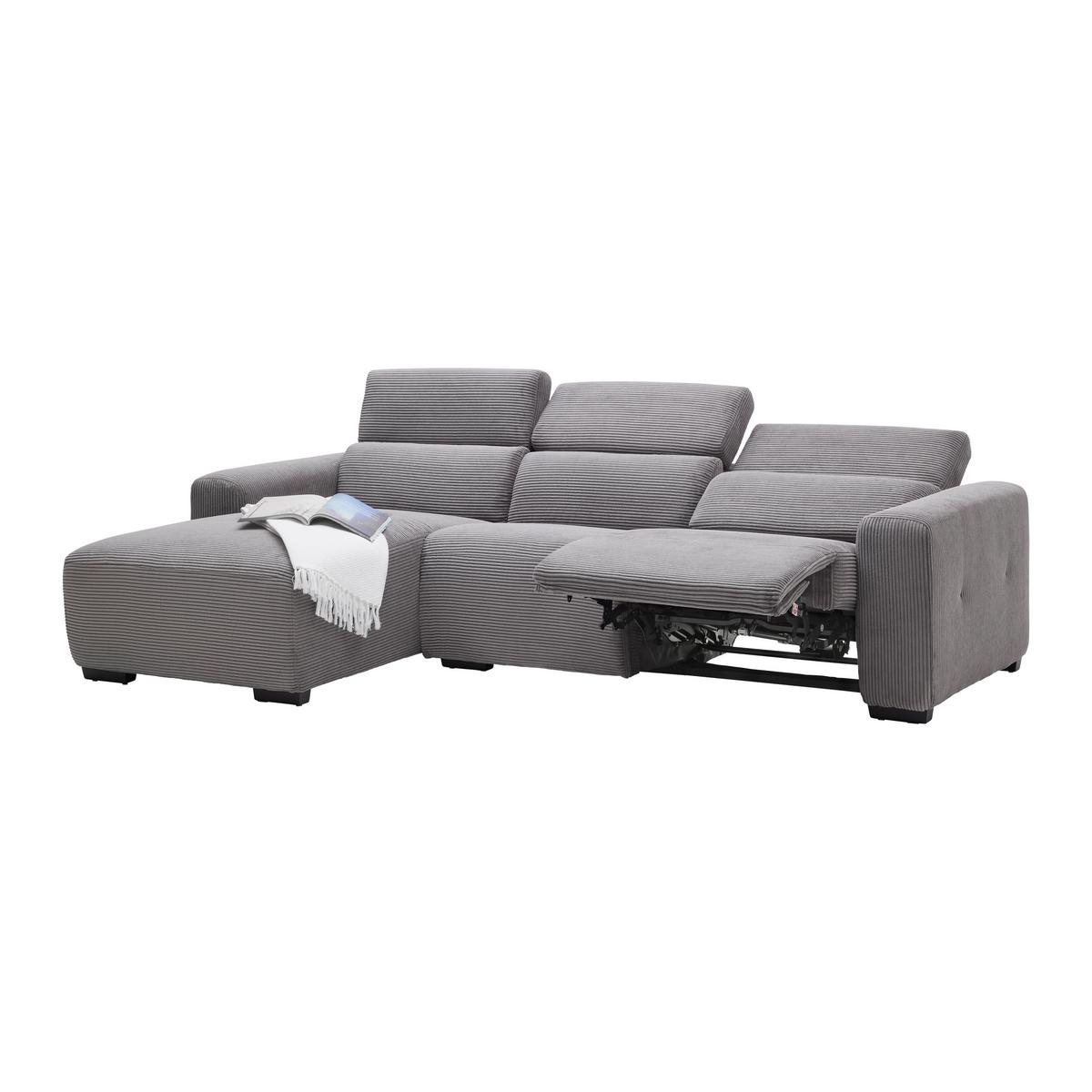 Sedežna Garnitura Bondico 272, Antracit - črna/antracit, Moderno, kovina/tekstil (272/75-92/101 / 170cm) - Mömax