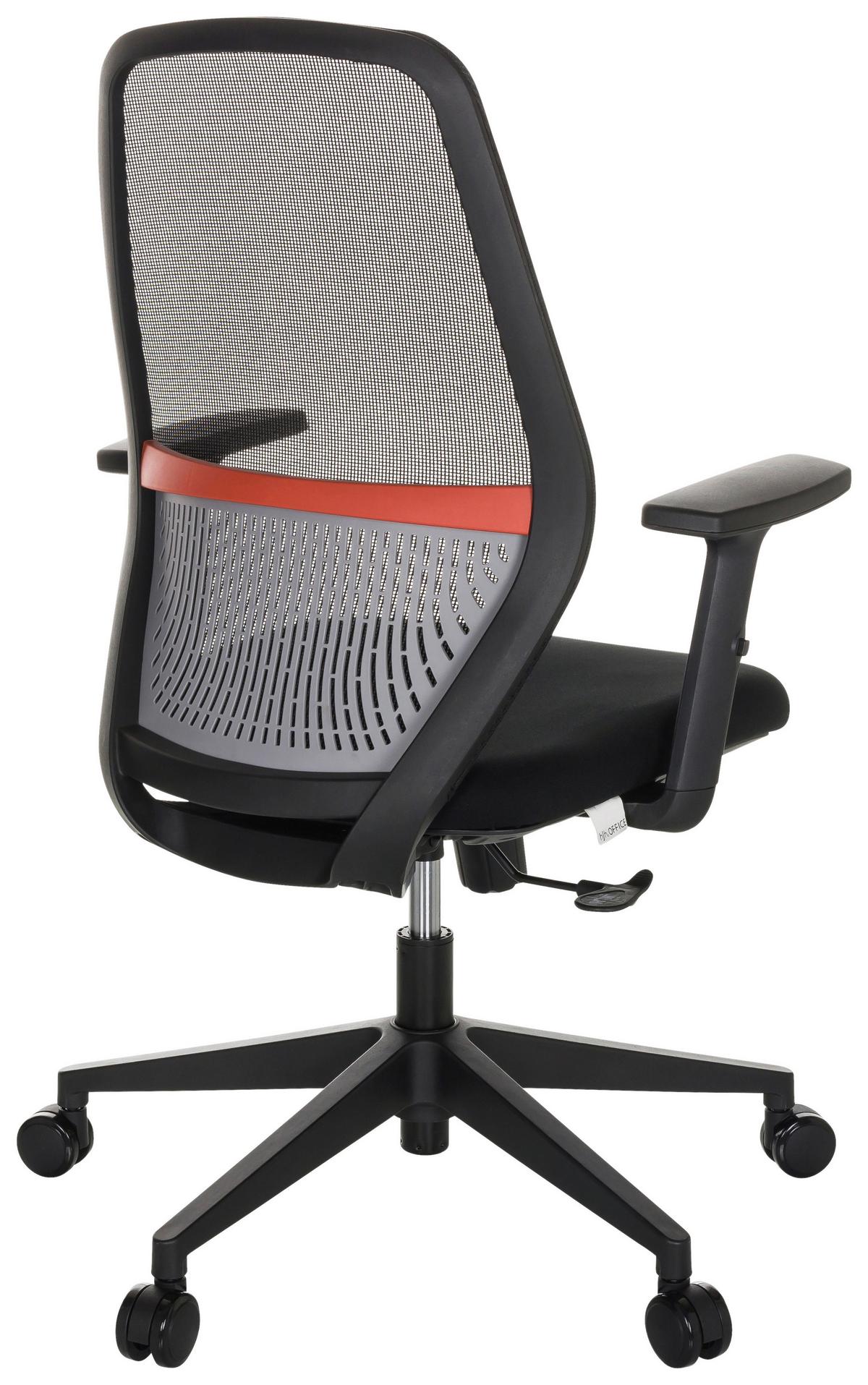 Pisarniški Stol Carlow I, Črna - črna, Basics, umetna masa/tekstil (65/98/65cm) - MID.YOU