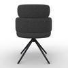 STOL MED ARMSTÖD KARO - svart, Modern, metall/textil (58/88/65cm) - Bessagi Home