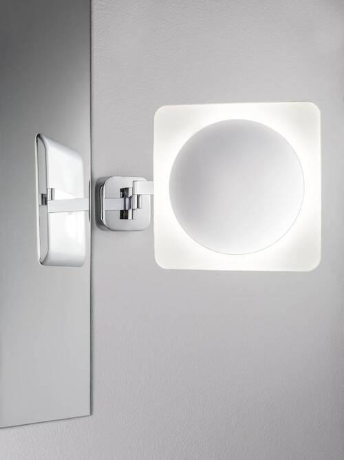 LED-Wandleuchte Bela in Weiß/Chromfarben max. 5,7 W - Chromfarben/Weiß, Basics, Metall (23/23cm) - Paulmann