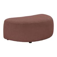 Hocker Leonas Rosa - Schwarz/Rosa, MODERN, Kunststoff/Textil (102/42/66cm) - Premium Living