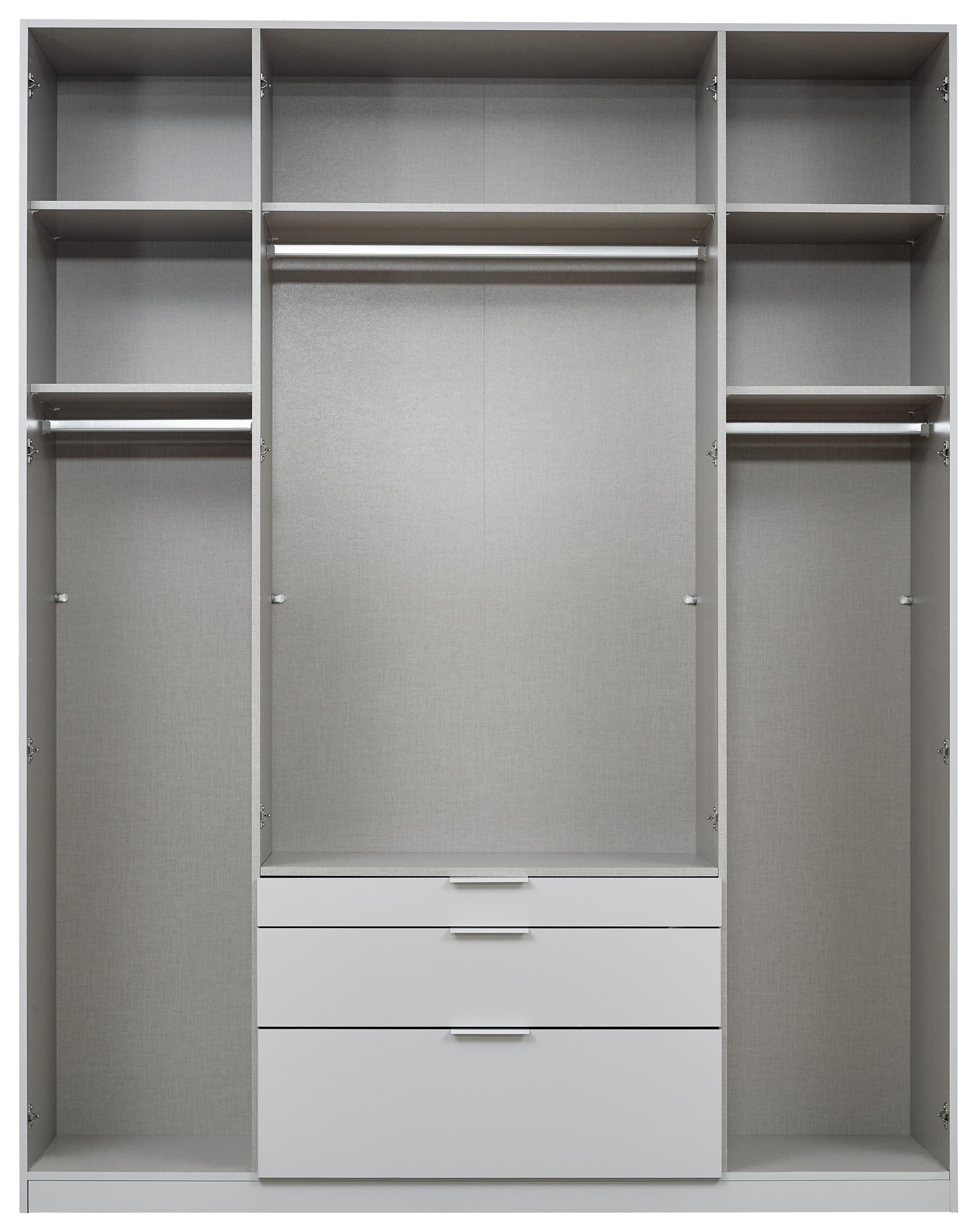 DULAP USI ROTATIVE ALABAMA - argintiu/gri deschis, Modern, material pe bază de lemn (181/229/54cm)