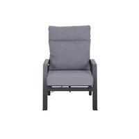 Loungesessel J04048 Anthrazit - Dunkelgrau/Anthrazit, Basics, Kunststoff/Textil (72,5/99/82,5cm) - Siena Garden
