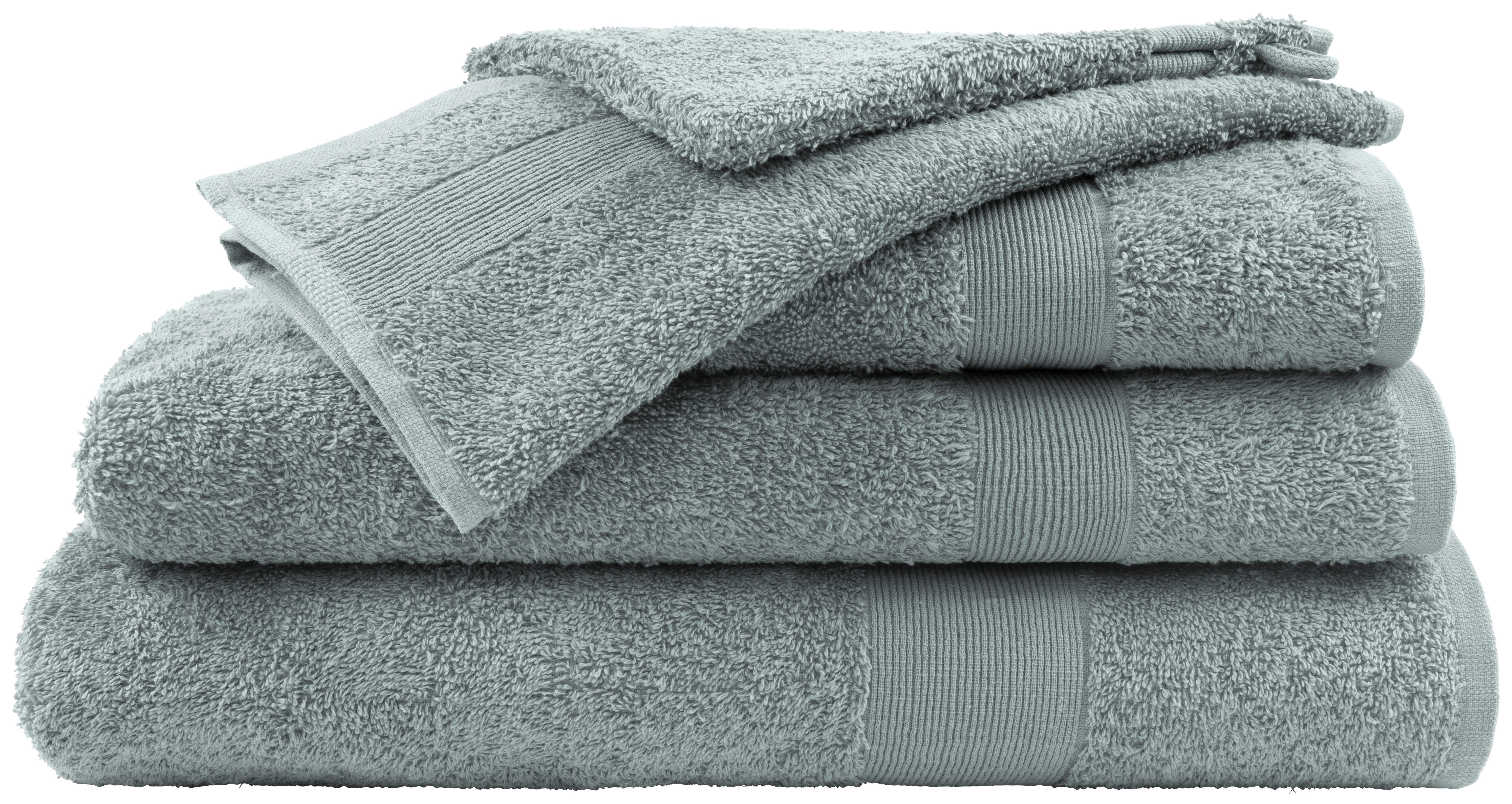 Duschtuch Silke Grau ca. 70x140cm - Grau, Textil (70/140cm)