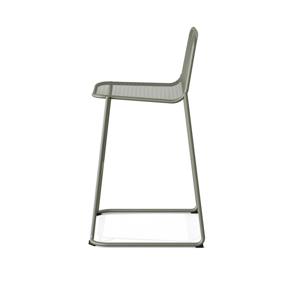 Barhocker-Set 4-teilig in Grün, Stahl - Grün, LIFESTYLE, Metall (52/105/52cm) - Gardenson