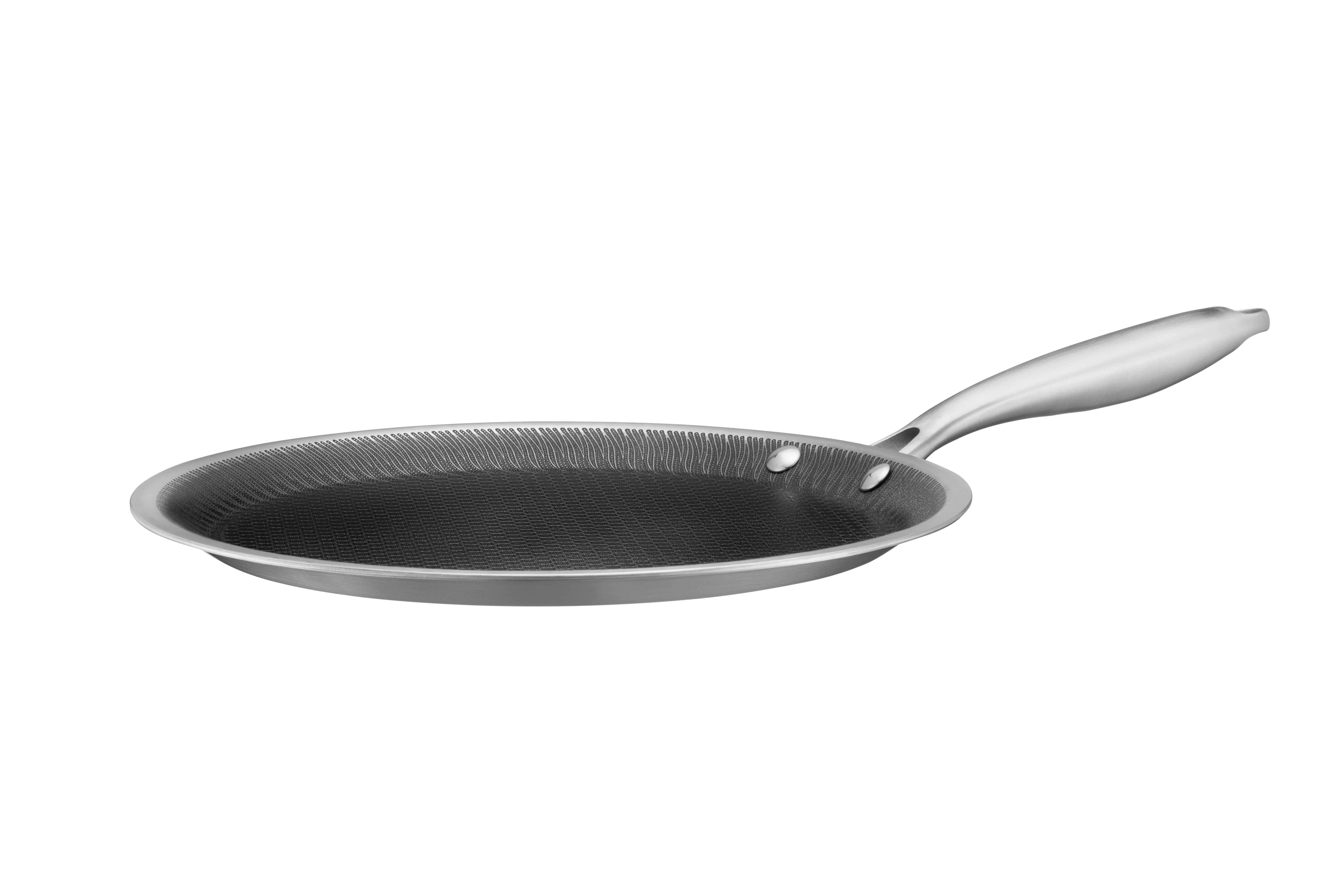 Crepespfanne 935599 - Silberfarben/Schwarz, Basics, Metall (28/2,5cm) - Mäser