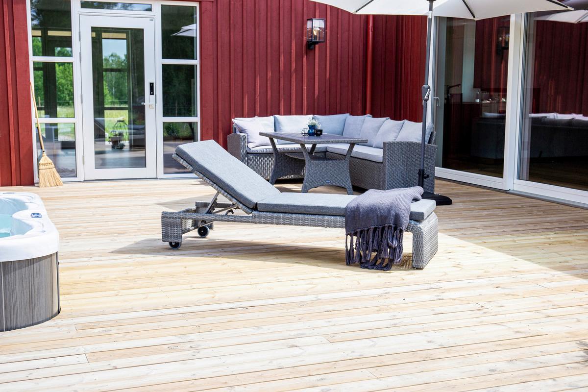 Sonnenliege London ca. 60x32x196 cm Grau - Grau, KONVENTIONELL, Kunststoff/Textil (60/32/196cm) - Gardenson