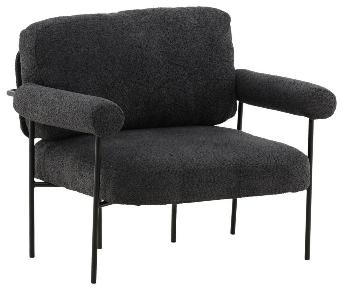 SESSEL TILLBERGA X JOSEFIN LUSTIG - Schwarz, Design, Kunststoff/Textil (95/83/87cm) - Livetastic