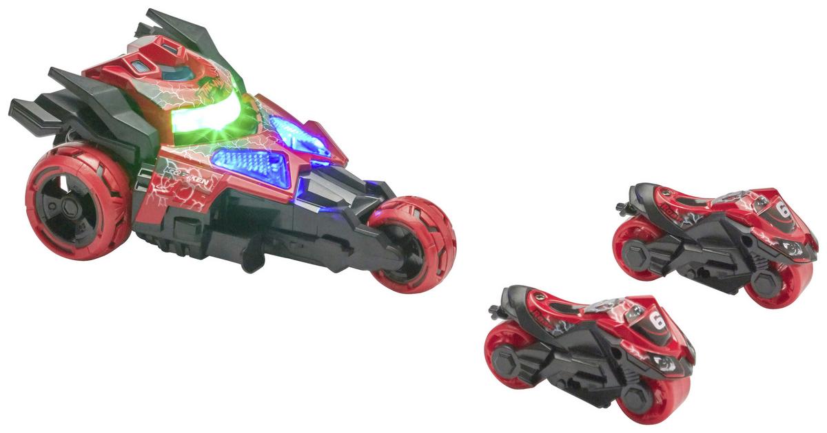 Spielzeugauto Katapultracer 3-in-1 - Blau/Rot, Basics, Metall (10,5/17/7cm)