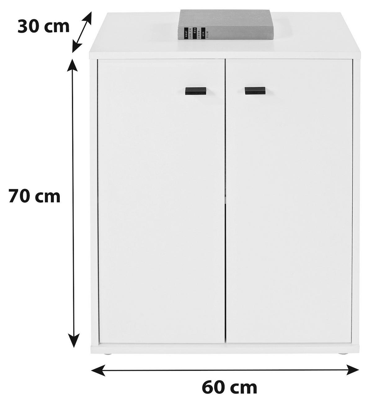 Comodă "Boni" - alb, Modern, material pe bază de lemn (60/70/30cm) - Based